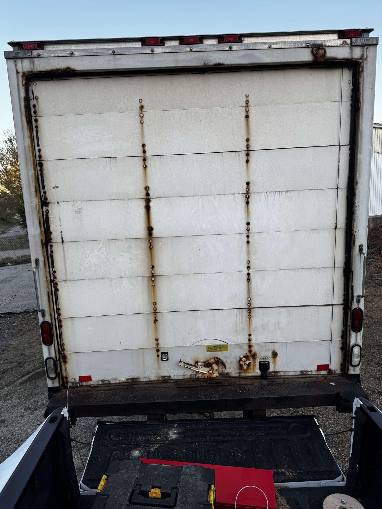 Before - Box Truck Door Replacement, Mystic CT