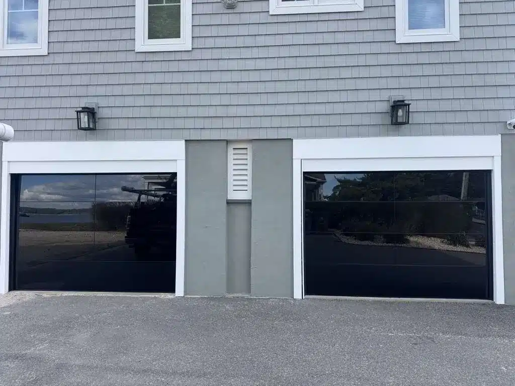 Wayne Dalton Black Glass, Garage Door Replacement, Niantic CT